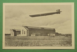 DR WHO GERMANY ZEPPELIN FLIGHT POSTCARD UNUSED w16560