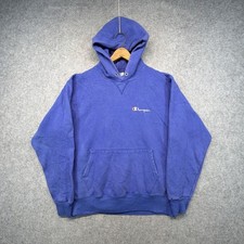 Vintage Champion Hoodie Made In USA Size XL Blue V