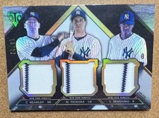 16 Topps Triple Threads M Teixeira, L Severino, C Headley #TTRC-HTS Silver /27 