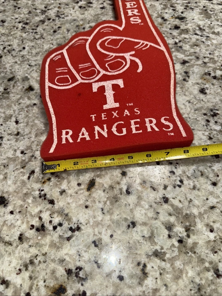 Dedo de espuma TX Rangers MLB hecho en EE. UU. por WinCraft mercancía genuina 2014 Foto 3 de 4