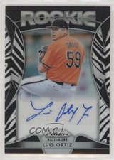 2019 Panini Prizm Rookie Zebra Prizm 64/99 Luis Ortiz #RA-LO Auto 3t2