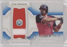 2020 Topps Definitive Collection Jumbo Relic Blue 25/30 Ryan Zimmerman 02le