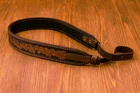 Genuine Leather Rifle Shotgun Sling with Carved Design – Hunting Shoulder Strap