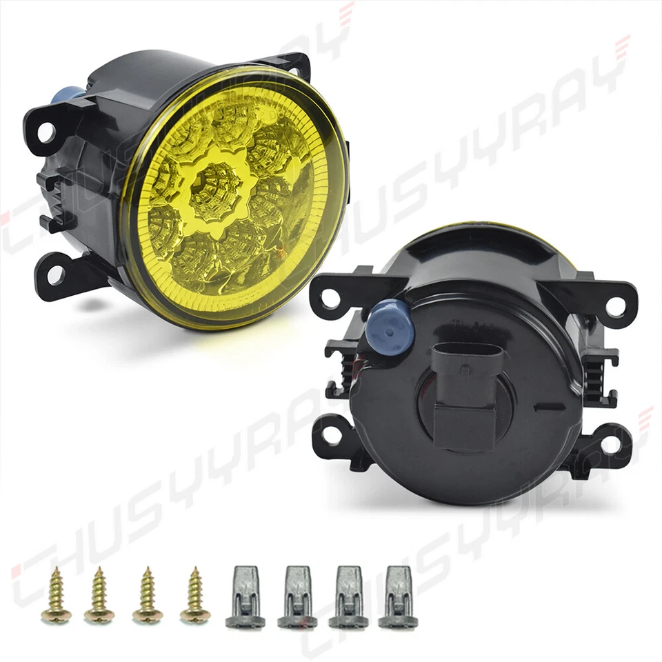 Par de faros antiniebla de parachoques amarillo ámbar para Honda Pilot 2012 2013 2014 2015-2018 Foto 2 de 4