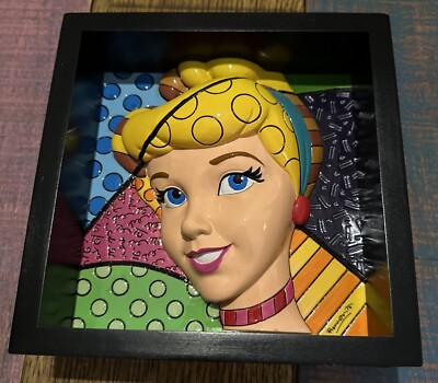 Britto Disneys Cinderella Pop Art Block RARE 3D Traditions Showcase Boxed