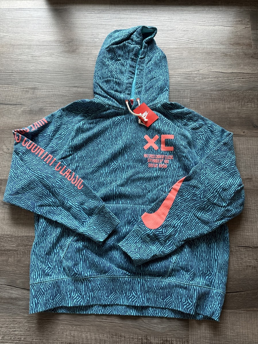 NWT NIKE XC CLASSIC HOODIE ZEBRA PRINT 575127-451 XXL RARE!!! | eBay