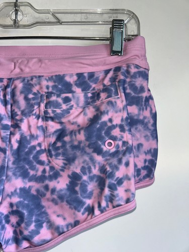 ATHLETA Girl Cannonball 2.0 Swim Gym Shorts Pink Tie Dye Size XL/14 - Picture 4 of 8