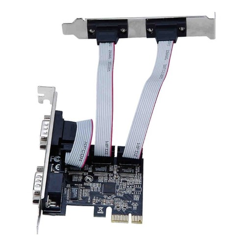 RS232 PCIExpress PCIe to 2 Serial DB9P Adapter Card DB25 Parallel AX99100 - Picture 3 of 7