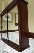 BATHROOM CABINET, MIRROR SLIDING DOORS, WALL MOUNTED