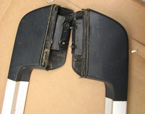 Baca de techo de aluminio plateado Volvo OEM Euro Rails para Volvo V70 XC70 01-07 Foto 4 de 4