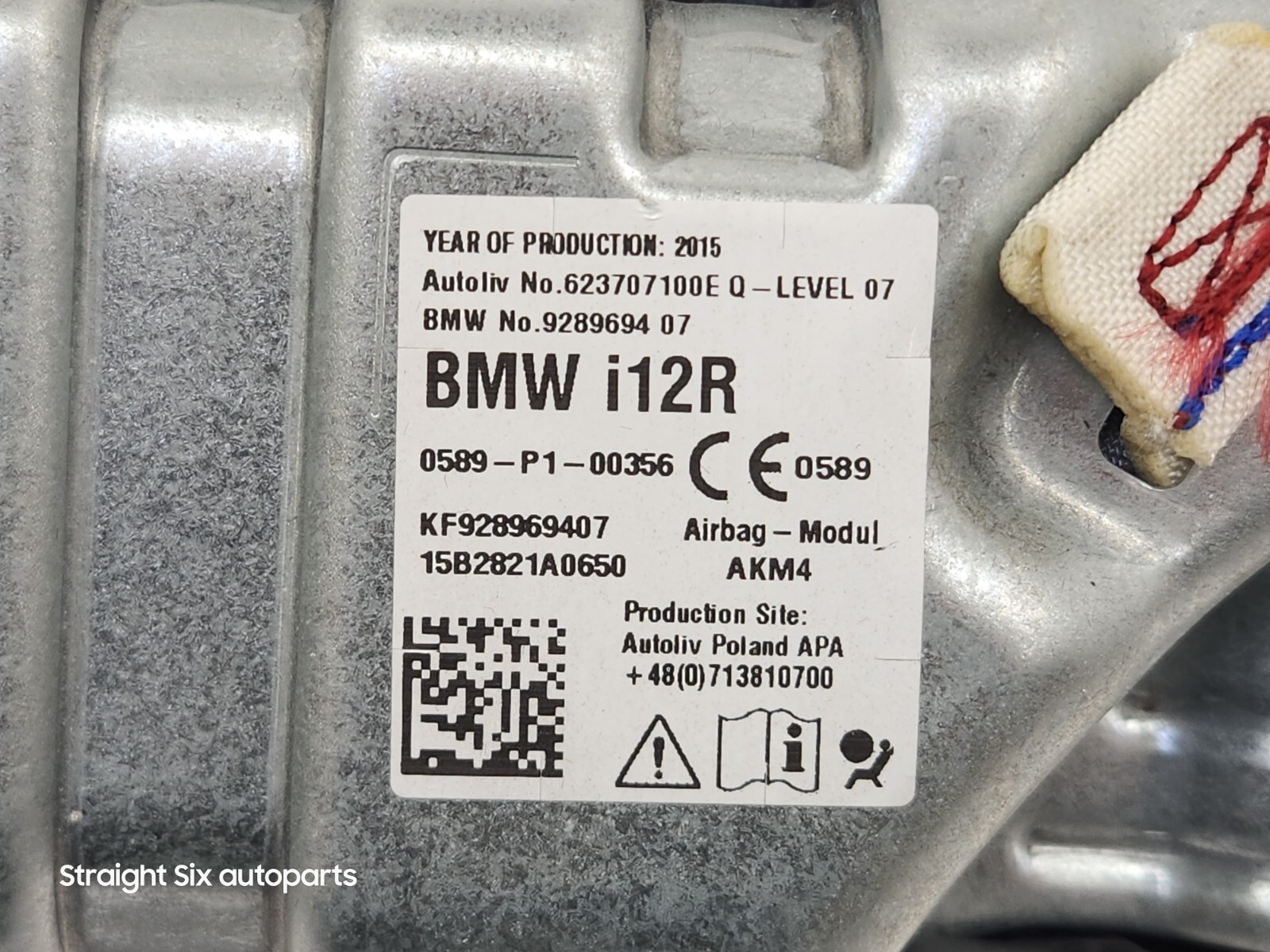 ✅ OEM BMW i8 I12 I15 Front Right Passenger Side Knee Lower Dash Airbag