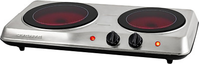 Estufa Eléctrica Portátil De 2 Hornillas – 1700W Hot Plate Para Cocina O Apartamento