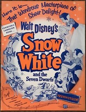 1958 Walt Disney  s Snow White and the Seven Dwarfs Exhibitor  s Campaign Book