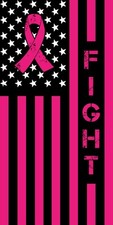 Fight Cancer cornhole board vinyl wraps