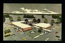 Holiday Inn Motel Hotel Postcard Ohio OH Ironton Ashland KT parking lot Concept