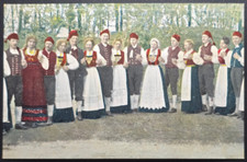 Norway Postcard - Folk Dance Group in Traditi...