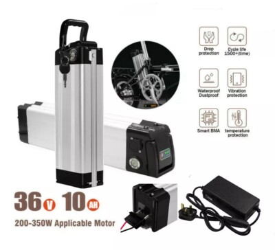 36V 10Ah 350W Electric Bicycle E-bike Lithium Battery