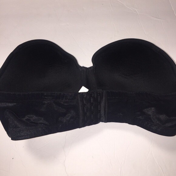 Lane Bryant Cacique Black Strapless Bra 38DD Gem
