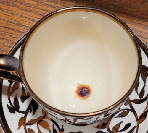 Vintage Myott Son Bone China Old Lustre Ware Demitasse Cup/Saucer - England - Picture 3 of 7