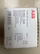 ABB S203-K40 CIRCUIT BREAKER NEW
