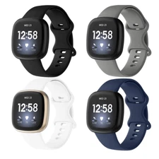 For Fitbit Versa 3 4 Sense Silicone Strap Wristband Replacement Watch Band Sport