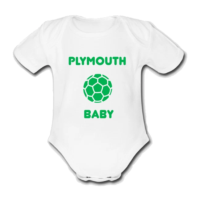 PSYCHOBABY PLYMOUTH @argyle BABY Strampler Baby Weste Grow Body süß Fußball
