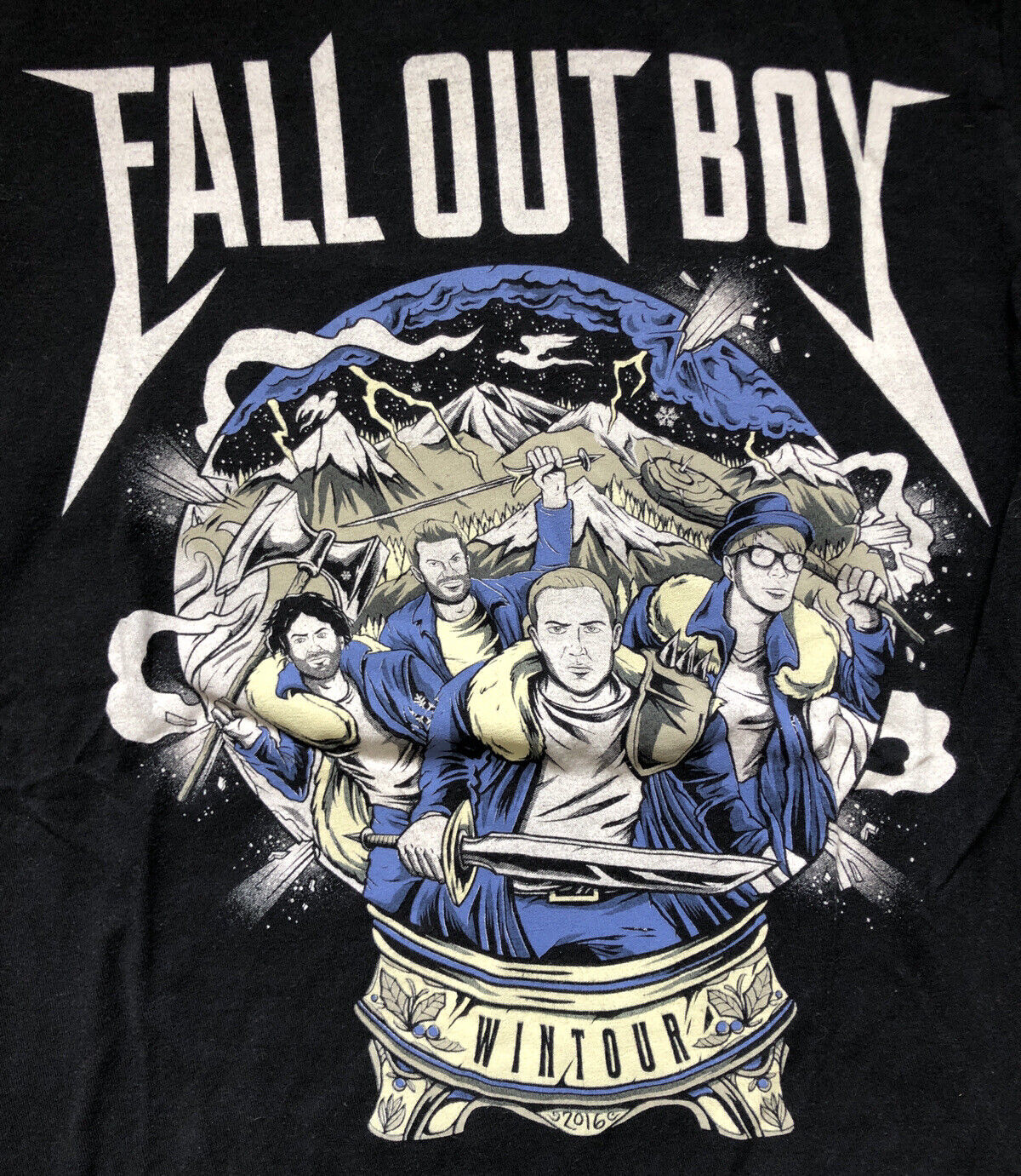 VTG FALL OUT BOY 2016 CONCERT TOUR T Shirt All Size S to 5XL TR1357