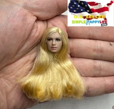 1/12 female pale Head sculpt for 6" FIGURE Doll T01A T03A TbLeague Phicen ❶USA❶