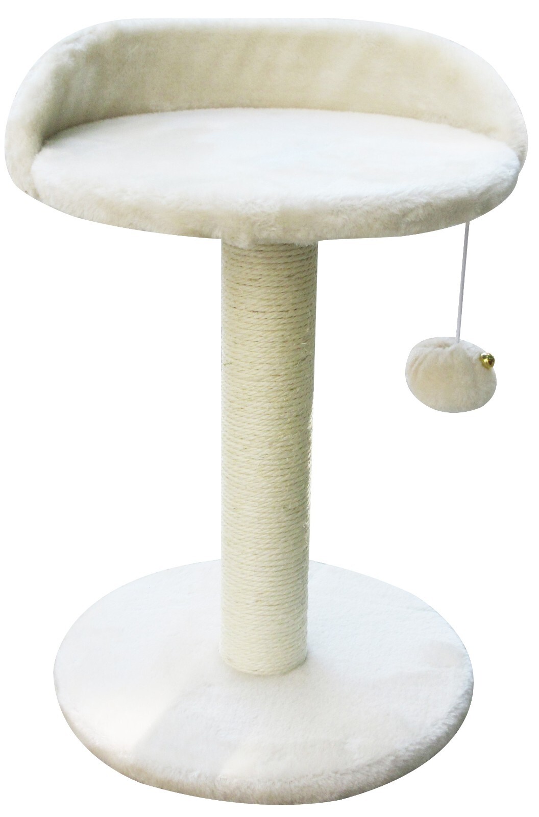 CAT SCRATCHING POST TREE PETBARN PILLAR SLEEP PLAY SISAL PERCH TOWER BEIGE