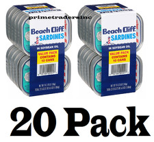 Beach Cliff Sardines in Soybean Oil 3.75 oz., 20 ct.
