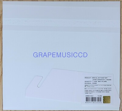 SUPER JUNIOR-K.R.Y. Beyond LIVE OFFICIAL GOODS AR TICKET SET +