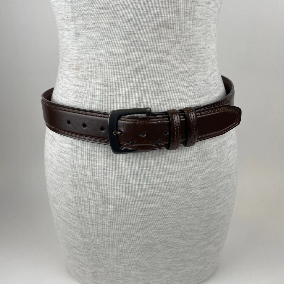 Cinturón para hombre Columbia Sportswear Company 100 % cuero talla 32 marrón oscuro Foto 2 de 4