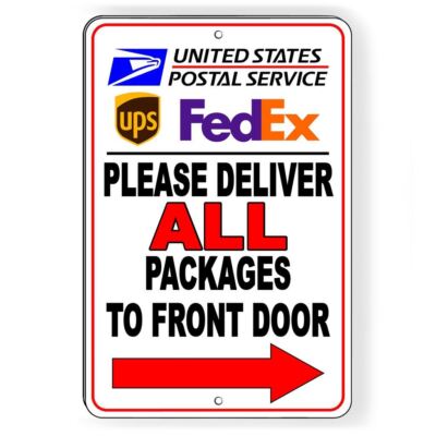 Deliver All Packages To Front Door Arrow Right