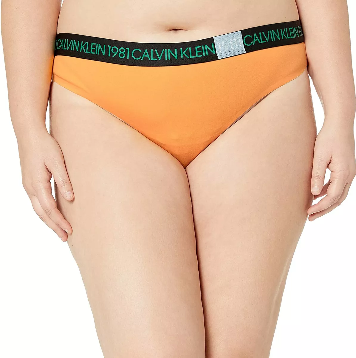 Calvin Klein Bold 1981 Bikini Panty Underwear Stretch Yellow Womens Plus  Size 3X