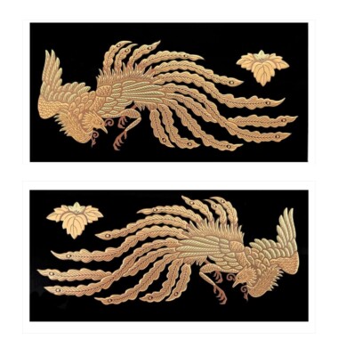 Gold Makie Transfer Aufkleber Handys Dekoration Langlebig Wasserdicht Phönix ...