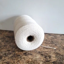 1 Natural Spools 8/4 Poly/Cotton Loom Weaving Rag Rug Carpet Warp Yarn String