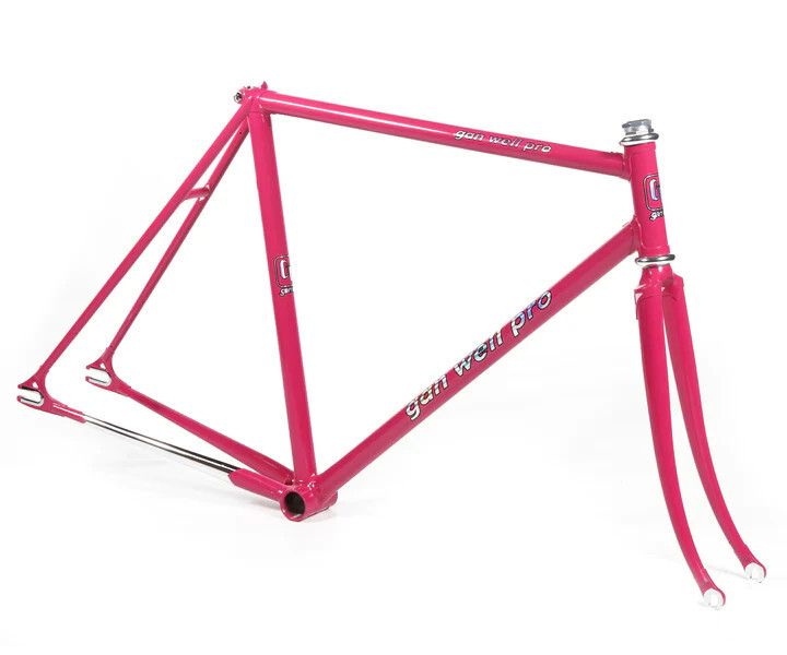 NJS 競輪車　gan well ピストフレーム　 澤亀浩司プロモデル NJS 競輪車gan well ピストフレーム 澤亀浩司プロモデル