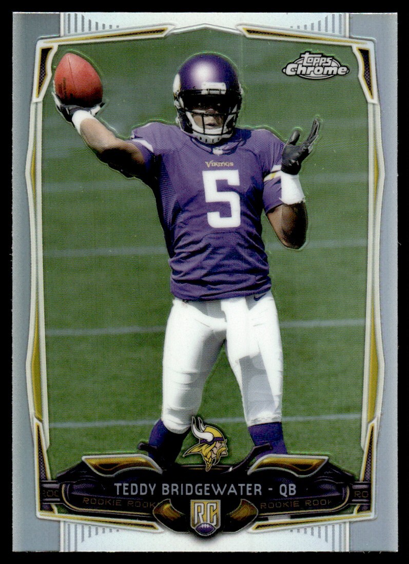 2014 Topps Chrome Refractor Teddy Bridgewater Rookie #173 *BIN806