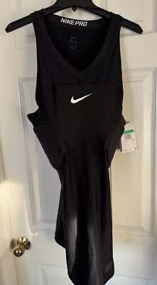 Nike Pro HyperStrong Men s XL Basketball Black Rib Protector Tank BQ2721-010 NEW