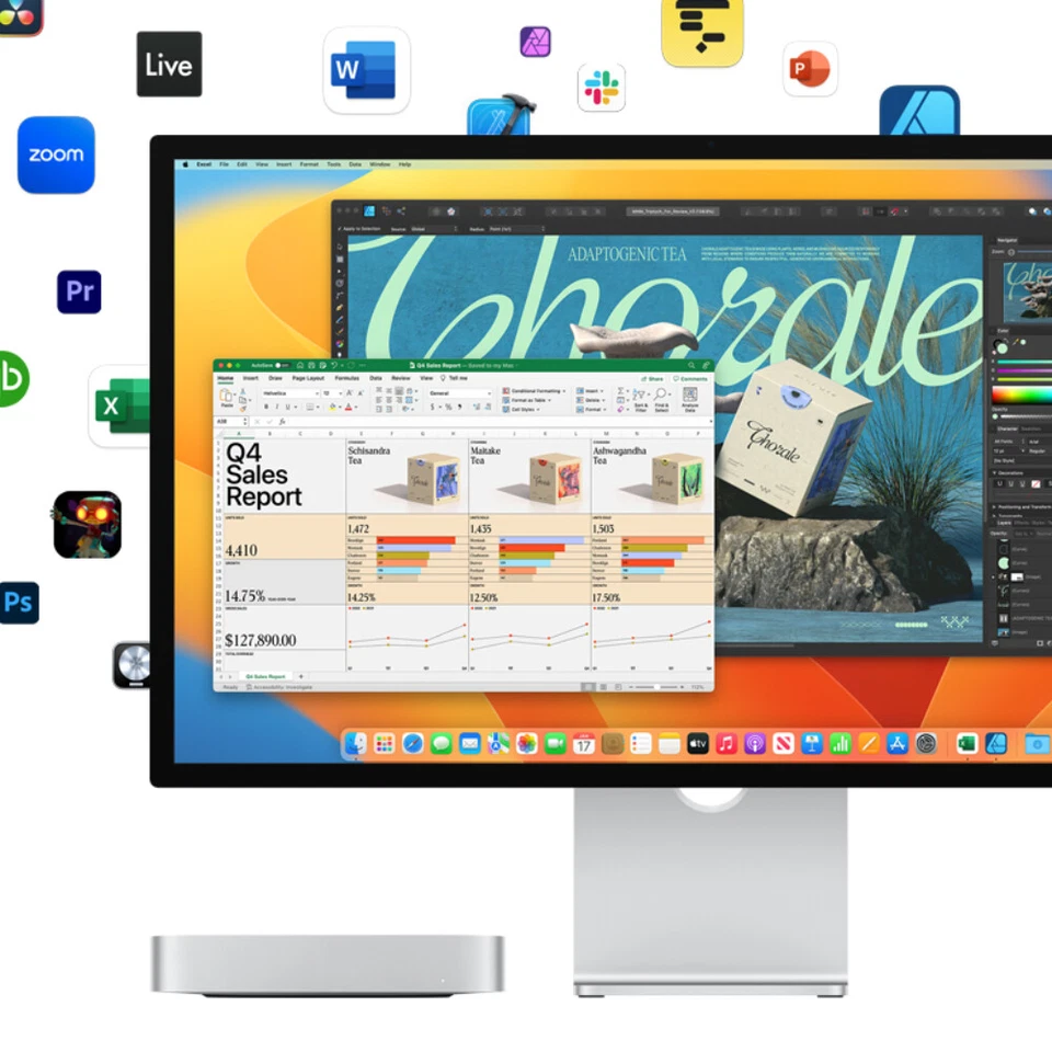 Apple Mac Mini A2686 M2 Chip 8GB RAM 512GB SSD macOS Ventura Desktop PC - Image 4 of 4