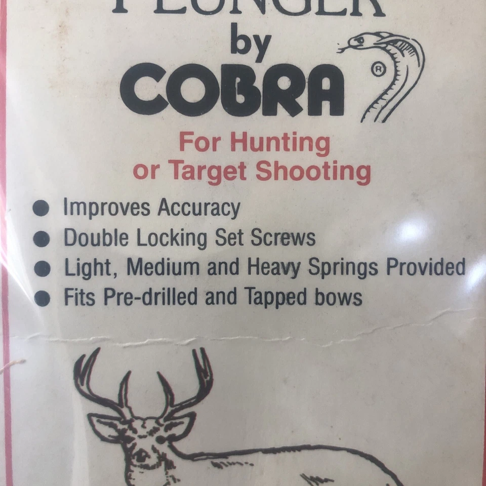 NEW ORIGINAL VINTAGE COBRA ARCHERY BRASS ARROW REST CUSHION PLUNGER USA MADE - Image 4 of 4