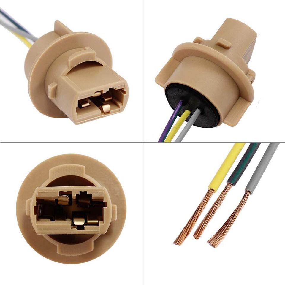 7440 Dynitx Pigtail Wire Female Socket Harness DRL Bulb Light Connector ...