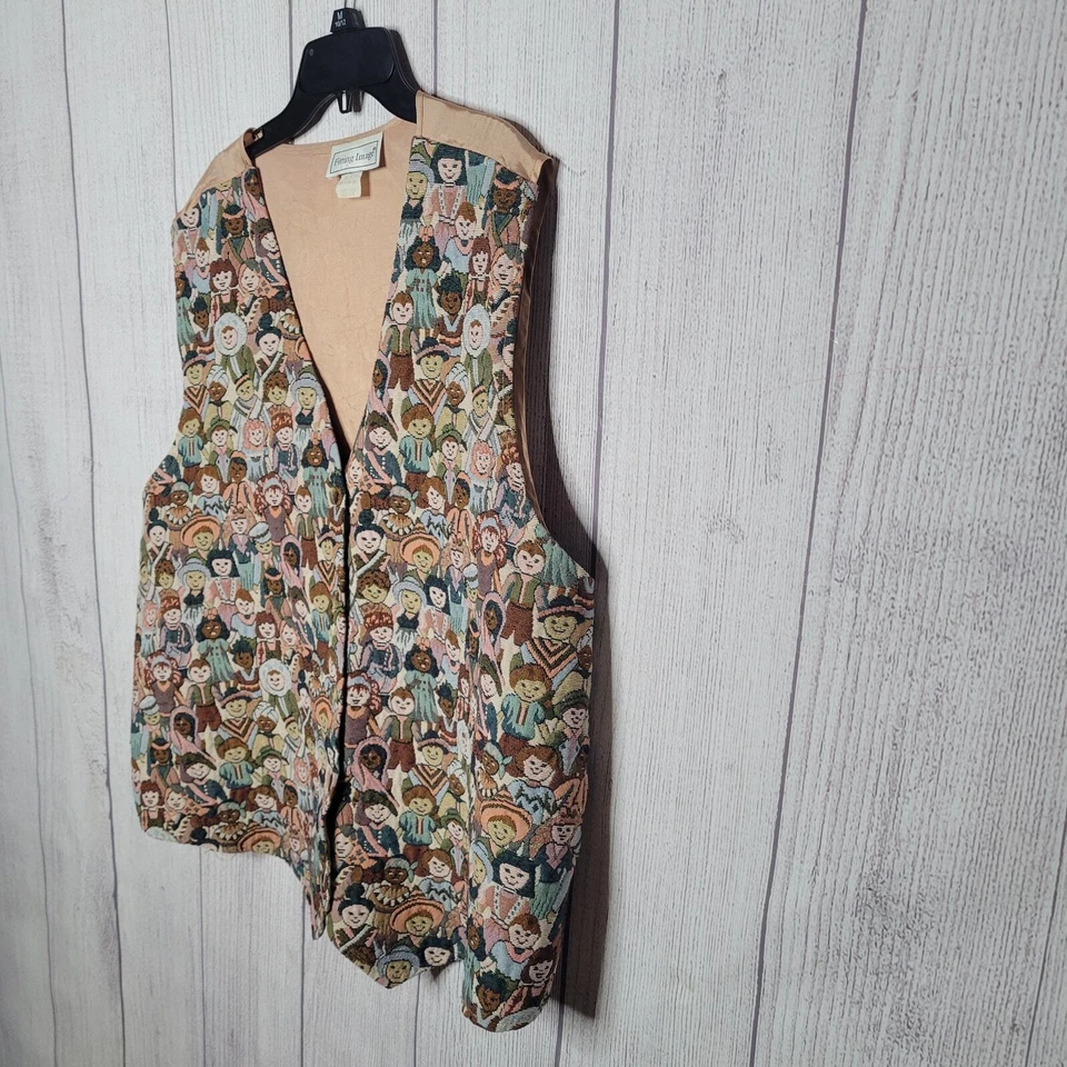 Chaleco Profesor Bordado Volup Años 90 Niños del Mundo Talla 22/24 De Colección Foto 3 de 4