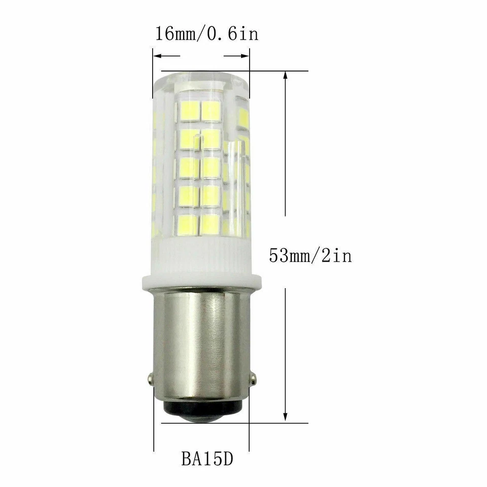 Ba15d B15D Bayonet Base Led Bulb 45/64-2835 LED 5W Ceramics Light 220~240V Lamp - Image 3 of 3