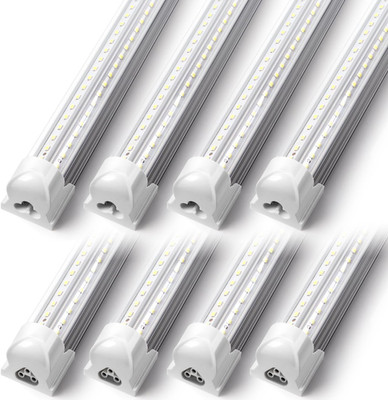 3FT LED Shop Light Fixture,Upgrade V Shape T8 Tube Light, 30W, 4680Lm, 6000K, Li