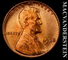 1938 Lincoln Wheat Cent - Choice Gem Brilliant Uncirculated  Lustrous  #L5050