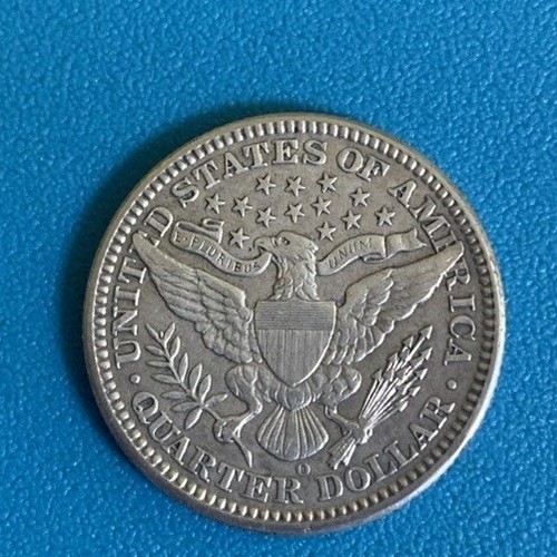 Very Nice 1908 O Barber Quarter scar face one of a kind - Picture 4 of 11