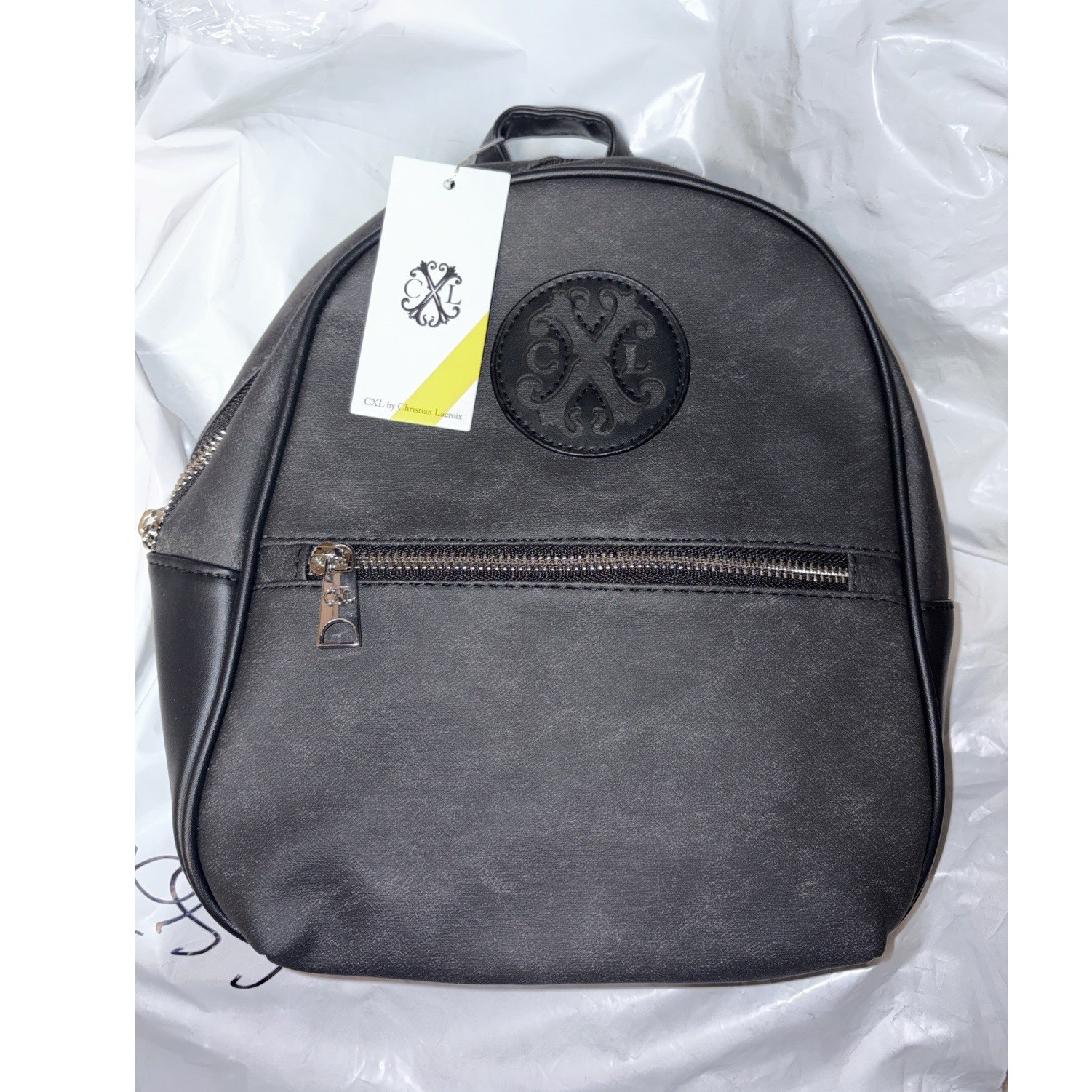 Black Denim Logo Accent