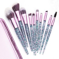 Girls Makeup Brushes Set for Teens with Case, Glitter Teen Make up Brush Set,...