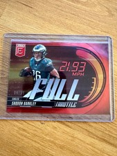 2025 Panini- Donruss Elite Football Full Throttle Saquon Barkley Red /99
